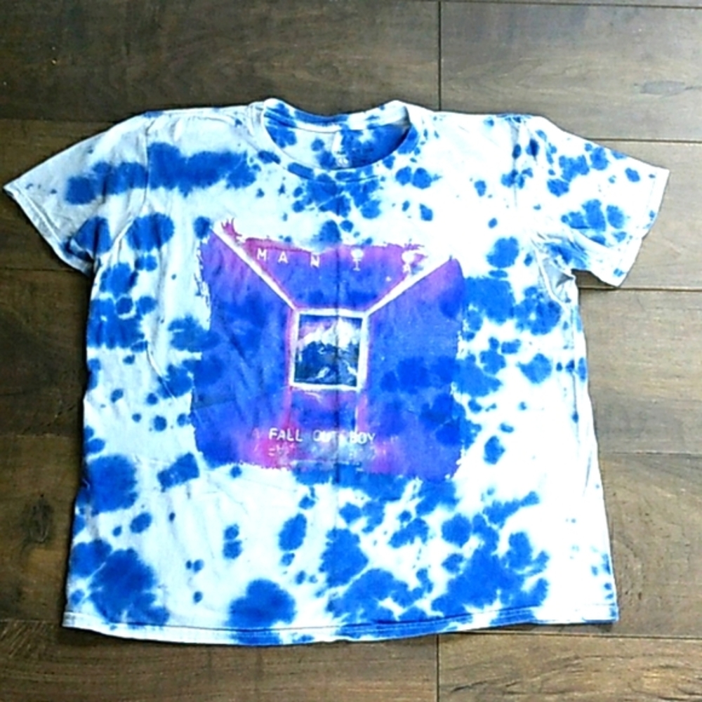 FALL OUT BOY MANIA TIE DYE TEE L